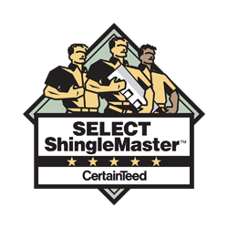 CertainTeed Select Shingle Master badge - Vertex Roofing in Salt Lake City, Utah