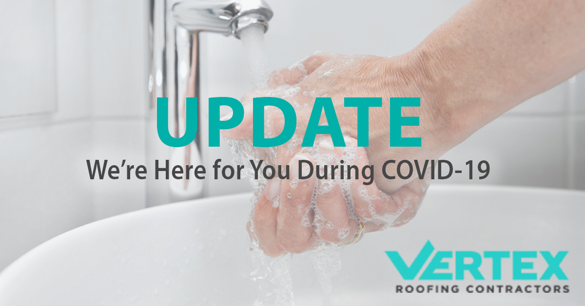 COVID-19 Update - Vertex Roofing SLC Remains Open