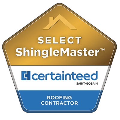 CertainTeed Select Shingle Master badge - Vertex Roofing in Salt Lake City, Utah