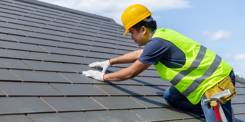 Roofing Contractor at Work - Vertex Roofing SLC, Utah