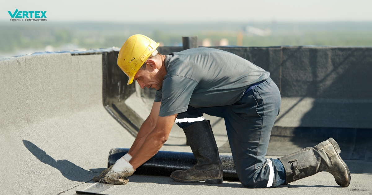 The Process of Repairing a Flat Roof by Vertex Roofing in Utah